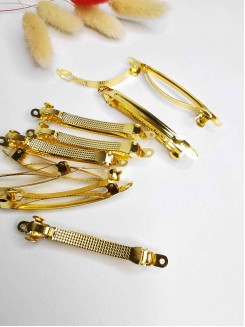 Заколка-автомат 6см. (золото)